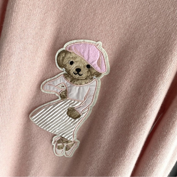 Polo by Ralph Lauren Light Pink Sweater with Bear Design - Picture 7 of 7